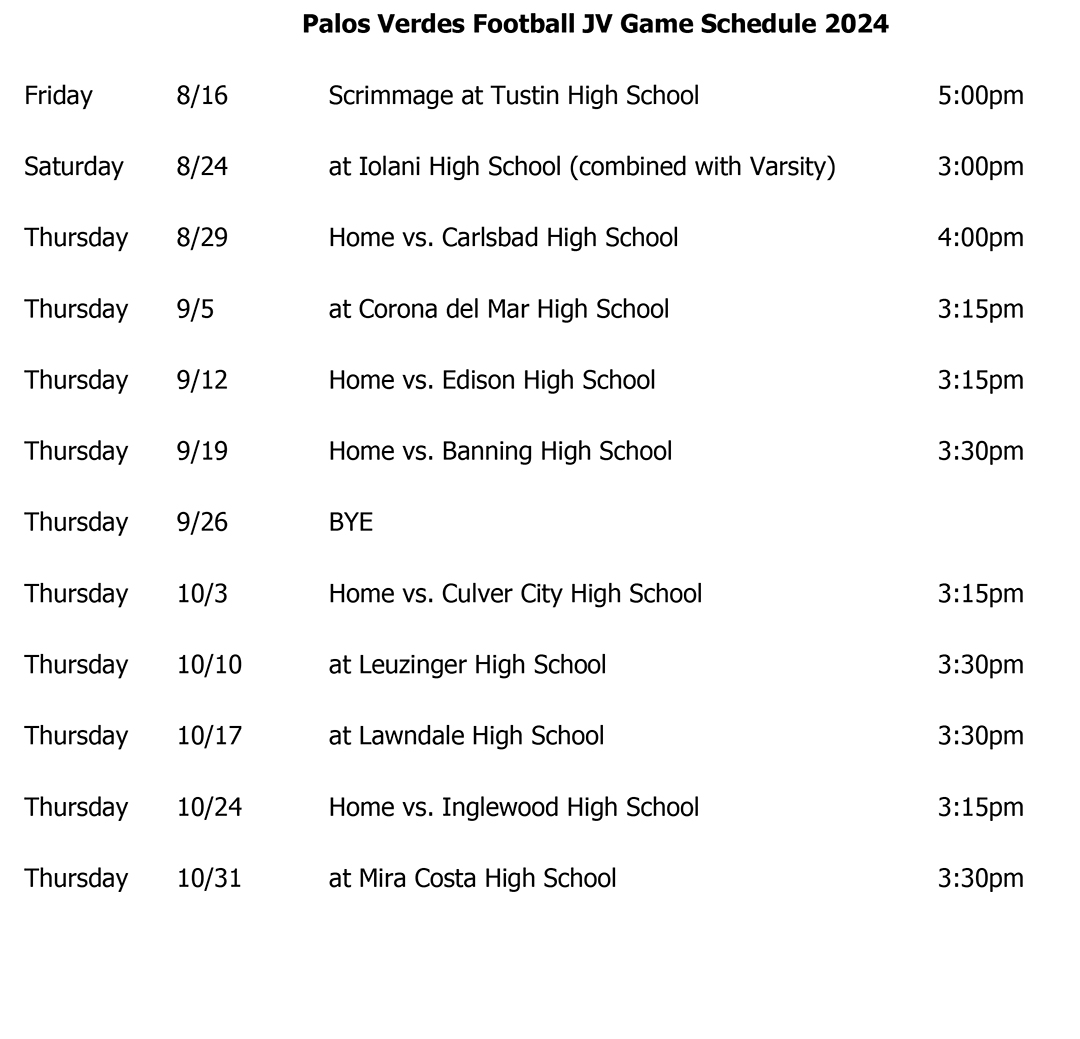Complete CDM Football Schedule 2024: Sea Kings Matchups and Times