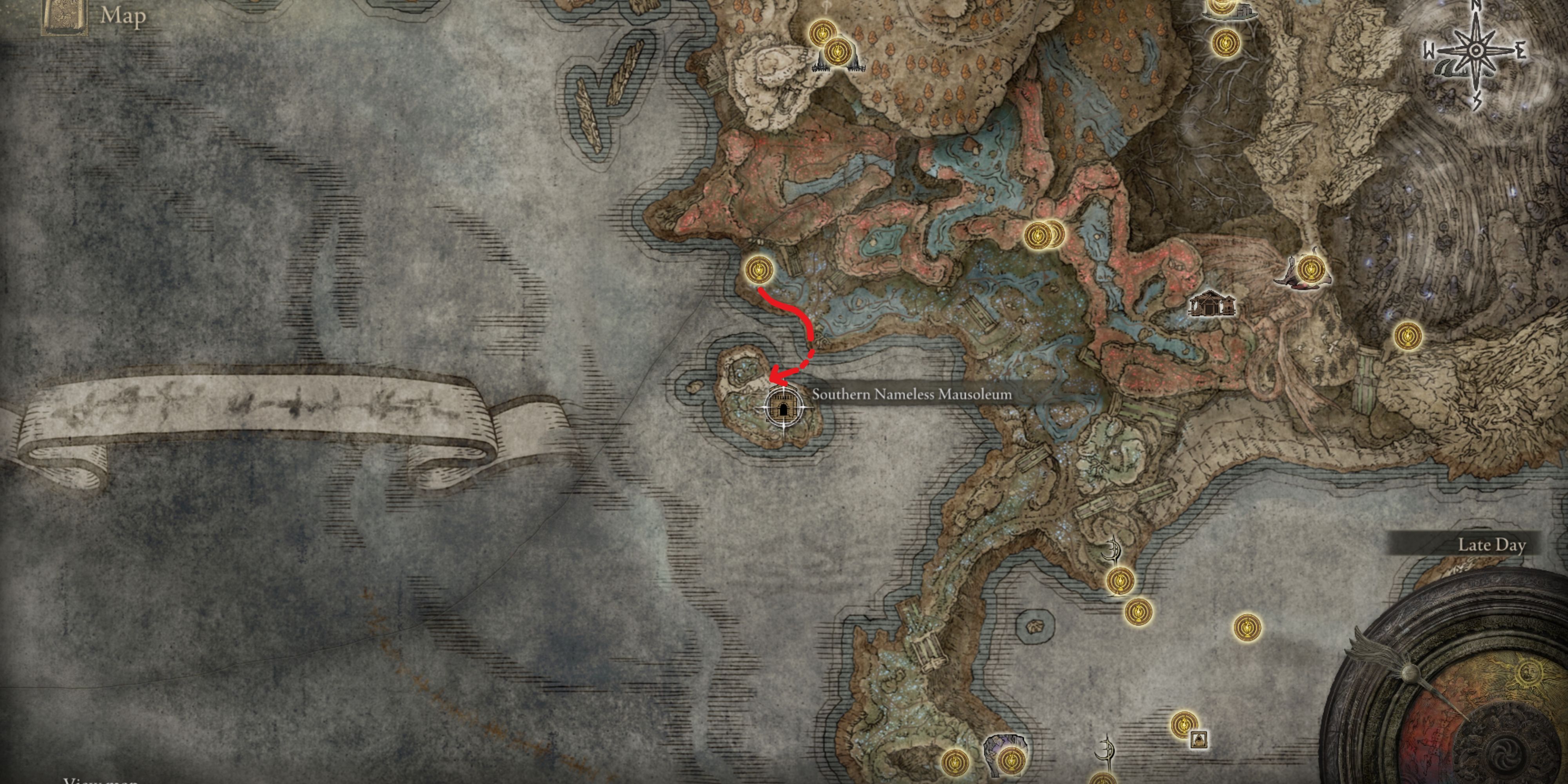 Southern Nameless Mausoleum Location Guide in Elden Ring: How to Find the Hidden Island