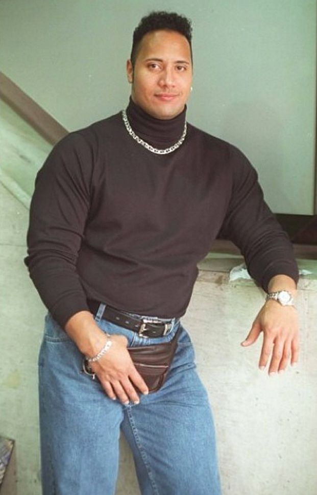 The Rock Black Turtleneck Look: Why Dwayne Johnsons Iconic 90s Style Still Resonates