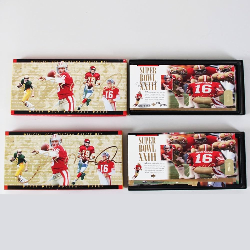 Explore Upper Deck Joe Montana Football Cards: Complete Career Sets & More