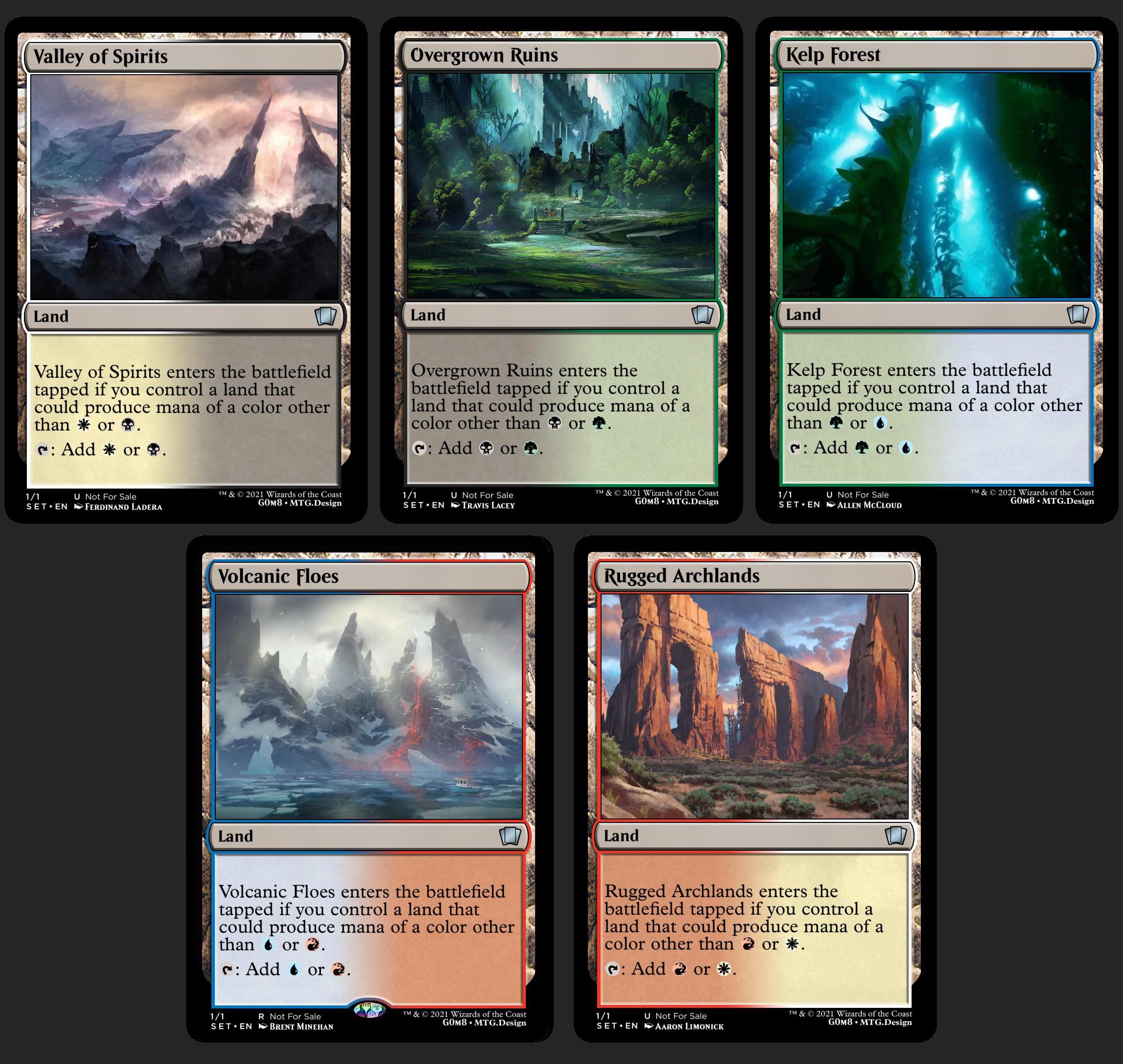 Find your Dual Lands by Color combinations fast and easy way!