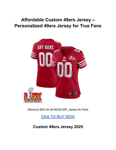 Get a Custom 49ers Shirt: Easy Ways to Create Your Perfect Jersey (Top Styles)
