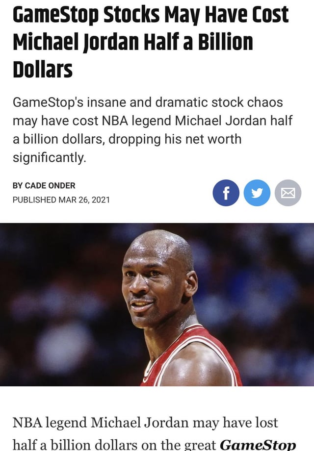 GameStop Stock Surge: Is Michael Jordan Involved or Just a Legend?