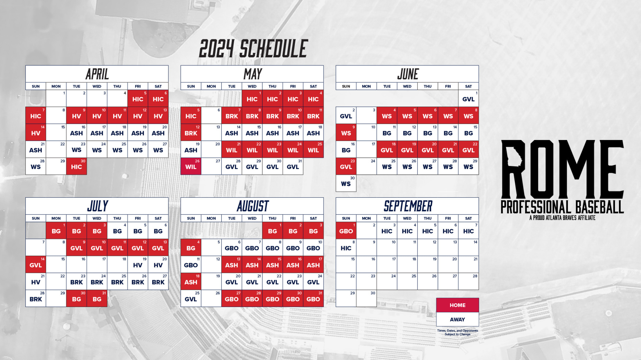 Looking for game dates? Get the official Rome Braves 2024 schedule easily online.